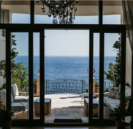 11 bedroom seafront villa with infinity pool near Budvar, sleeps 22